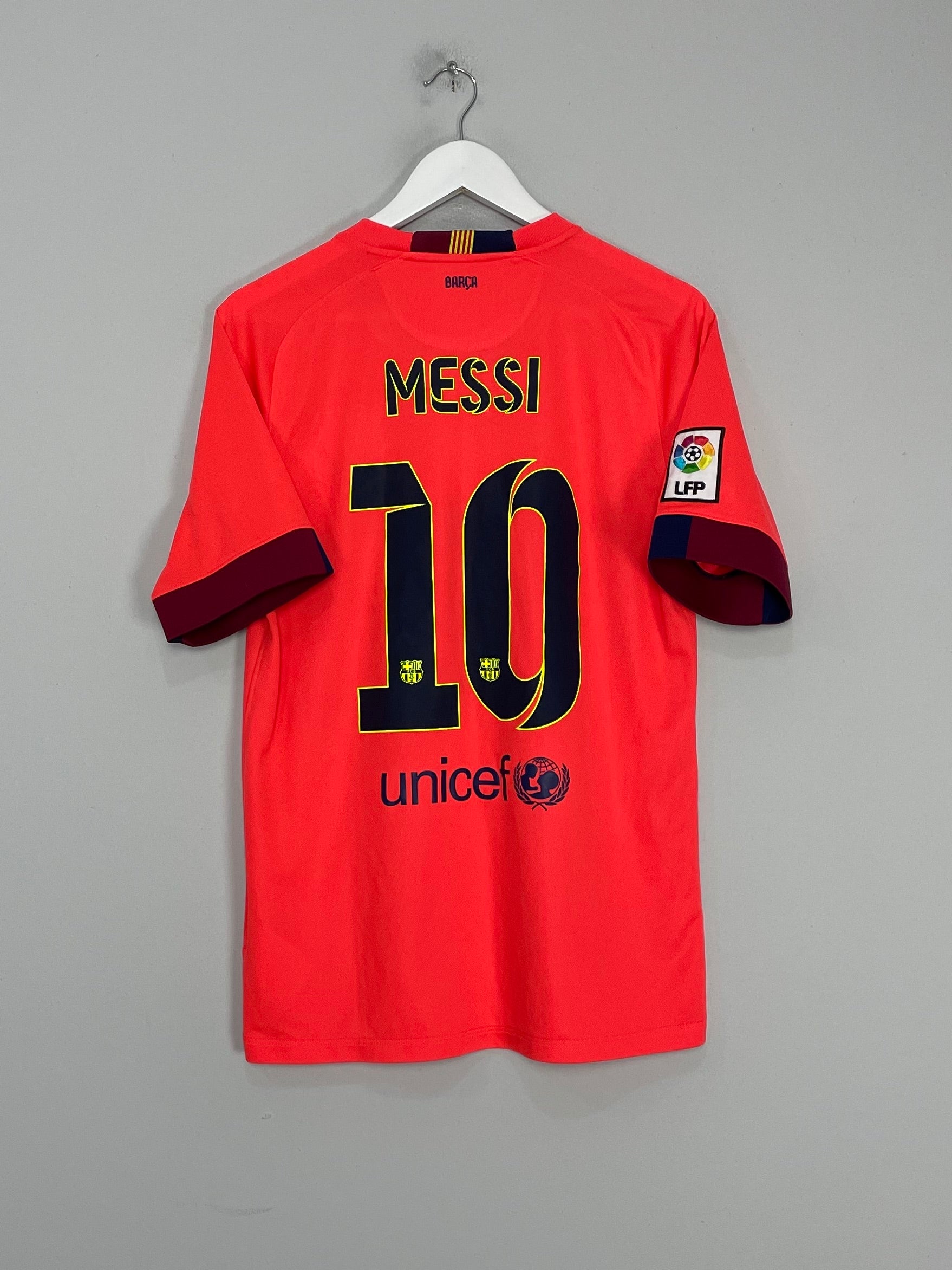 2014/15 BARCELONA MESSI #10 AWAY SHIRT (M) NIKE