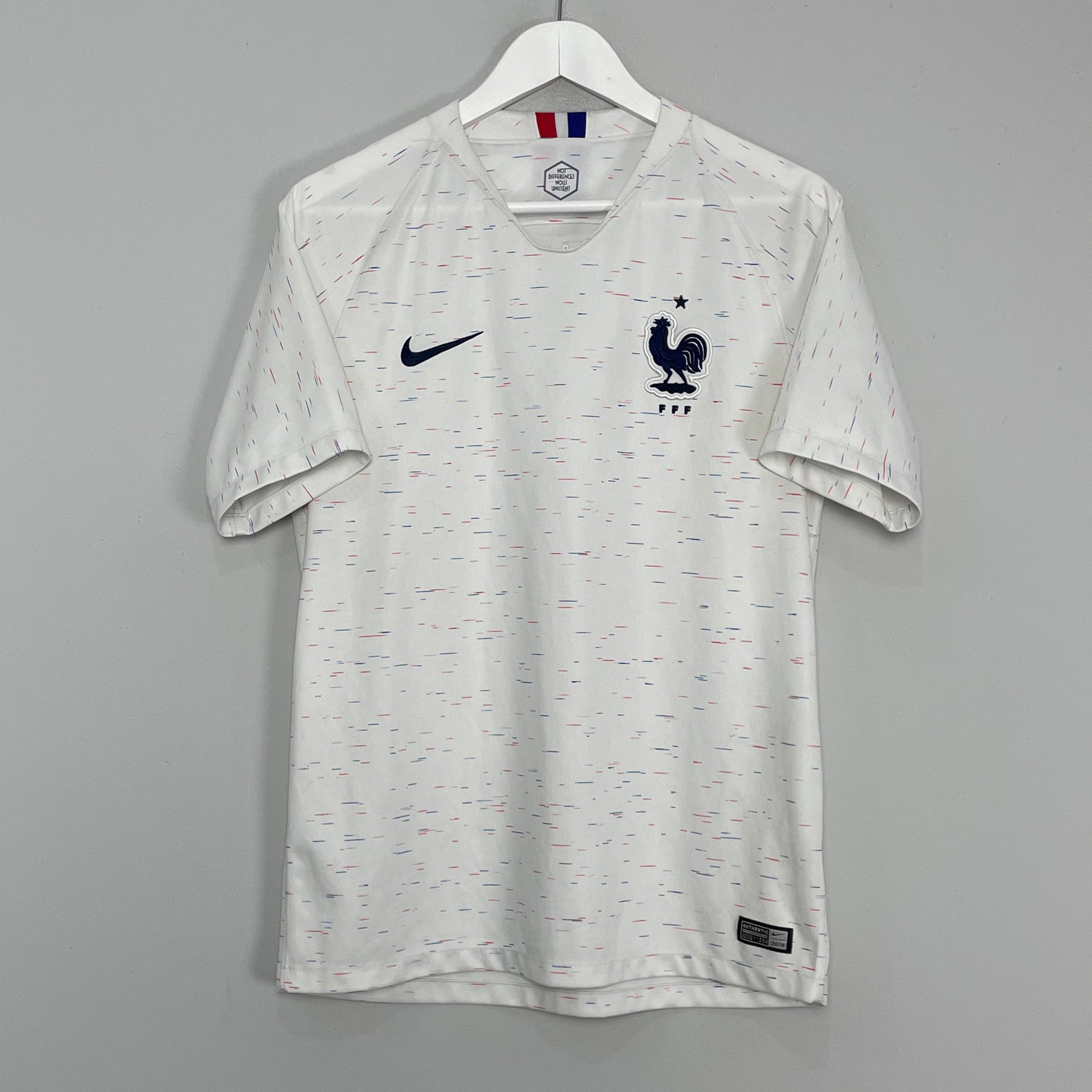 Shop 2018 FRANCE AWAY SHIRT (M) NIKE, classic football shirts, vintage football shirts & retro soccer jerseys at Cult Kits