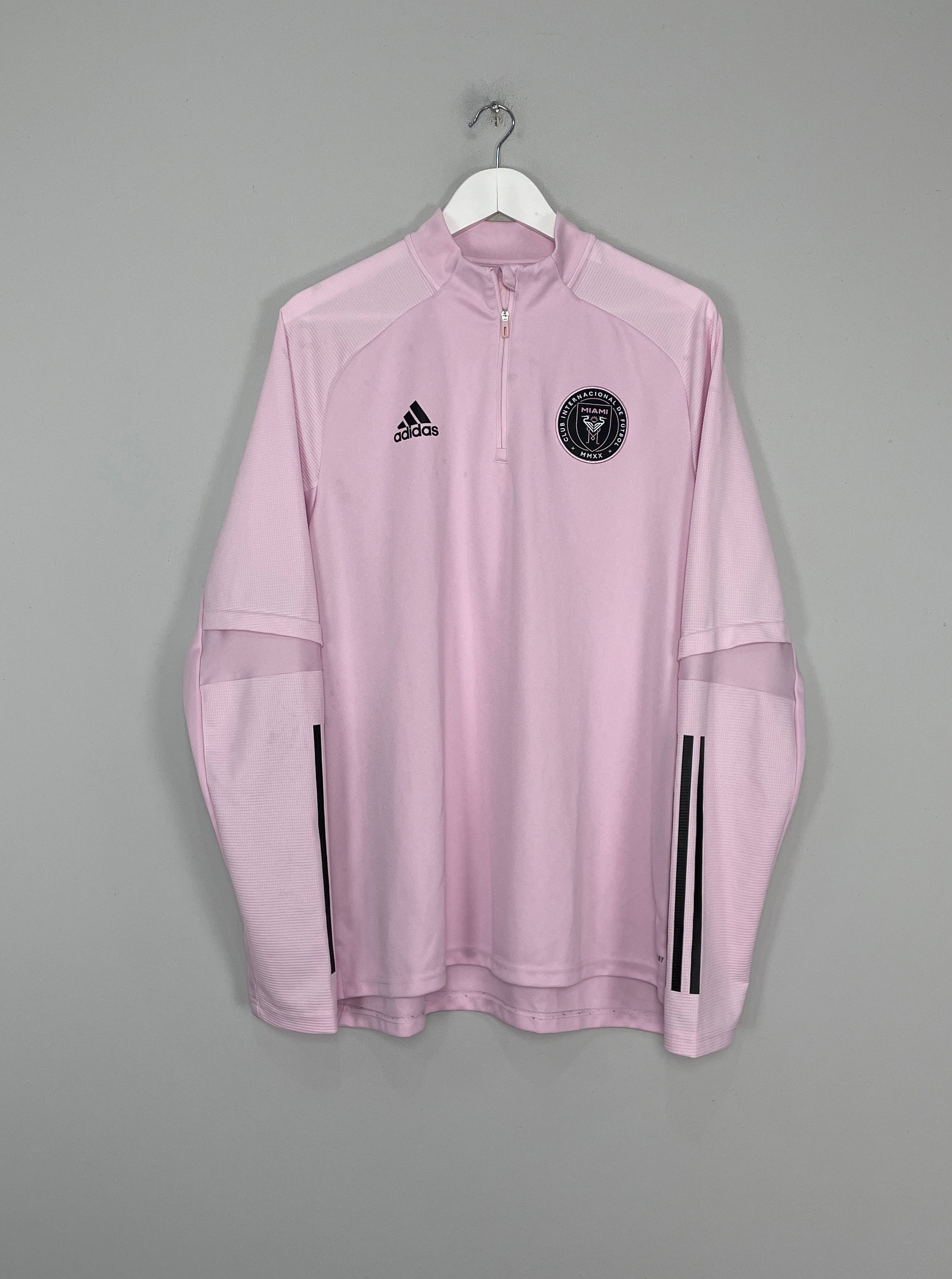 Shop 2020/21 INTER MIAMI 1/4 ZIP TOP (XL) ADIDAS, classic football shirts, vintage football shirts & retro soccer jerseys at Cult Kits