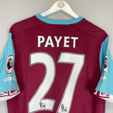 2016/17 WEST HAM PAYET #27 HOME SHIRT (XL) UMBRO