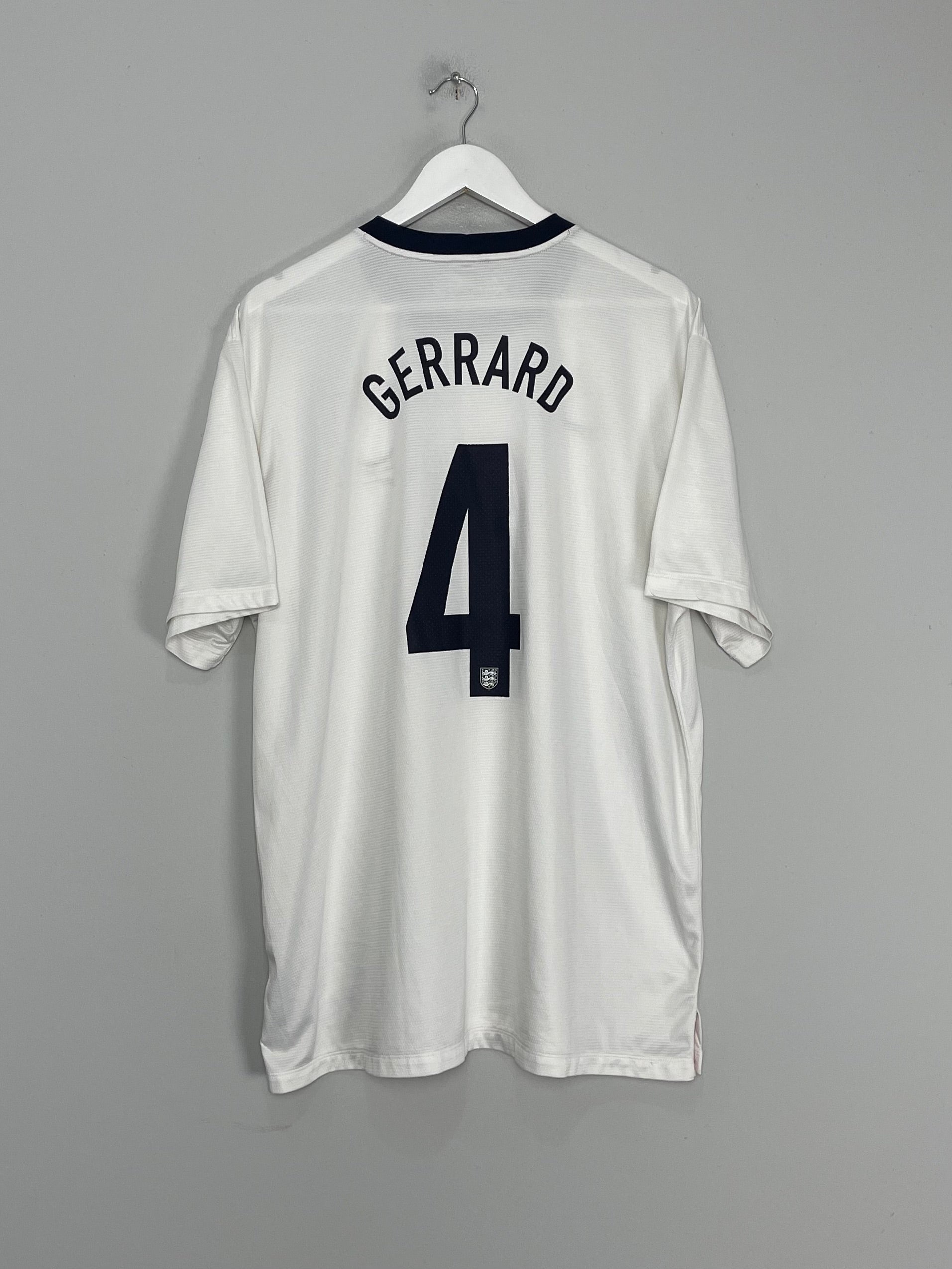 2013/14 ENGLAND GERRARD #4 *150 YEAR* HOME SHIRT (XL) NIKE