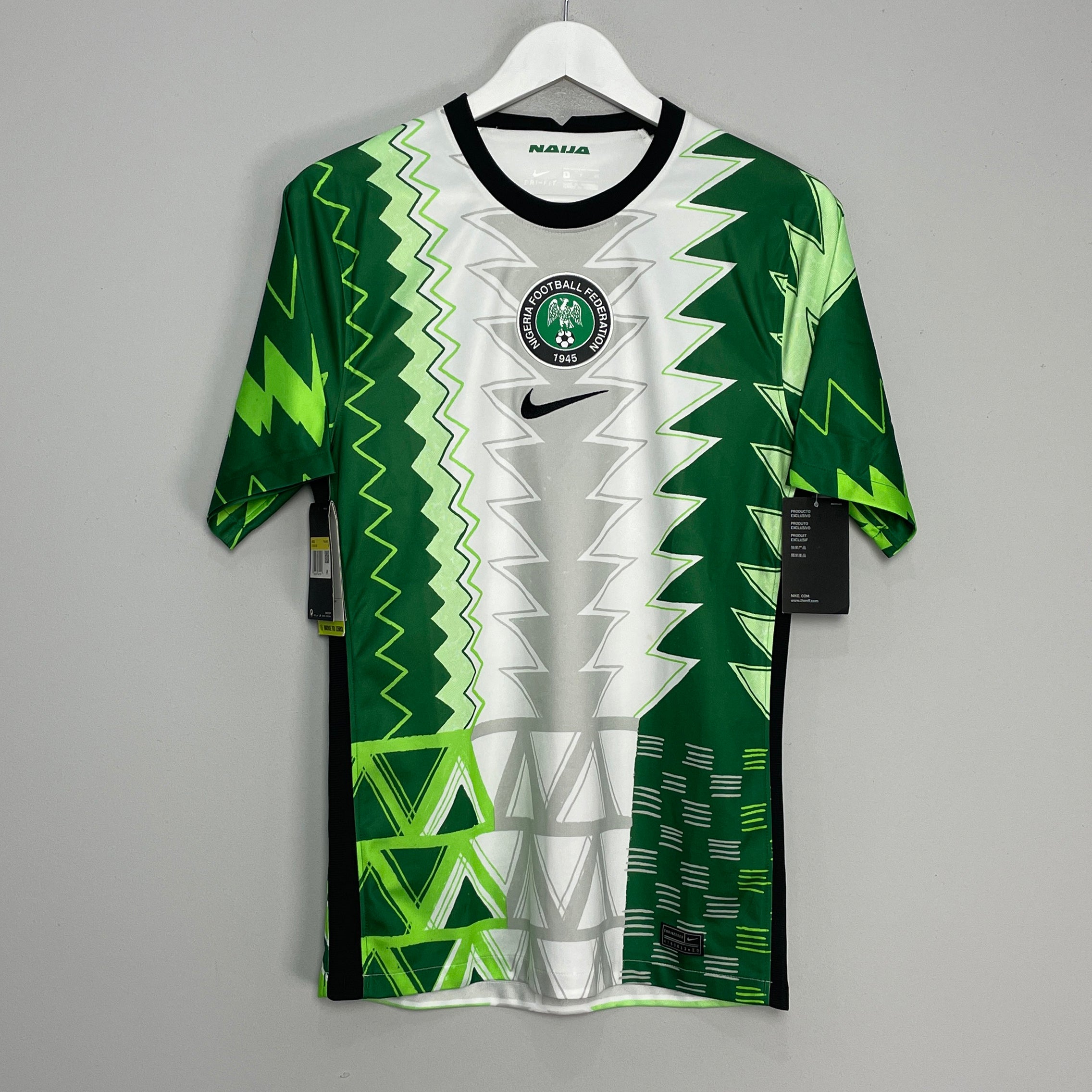 Shop 2020/21 NIGERIA *BNWT* HOME SHIRT (S) NIKE, classic football shirts, vintage football shirts & retro soccer jerseys at Cult Kits