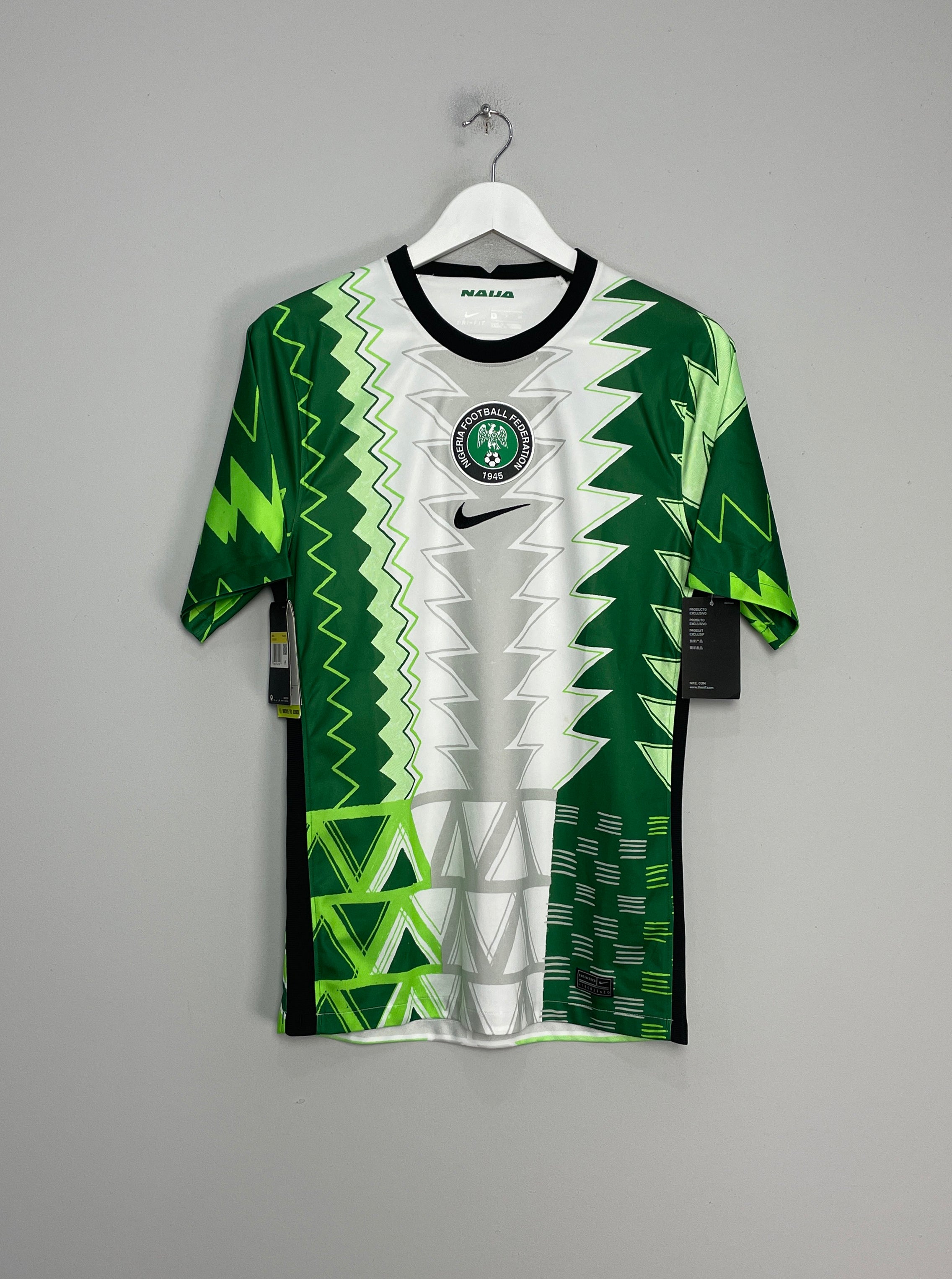Shop 2020/21 NIGERIA *BNWT* HOME SHIRT (S) NIKE, classic football shirts, vintage football shirts & retro soccer jerseys at Cult Kits