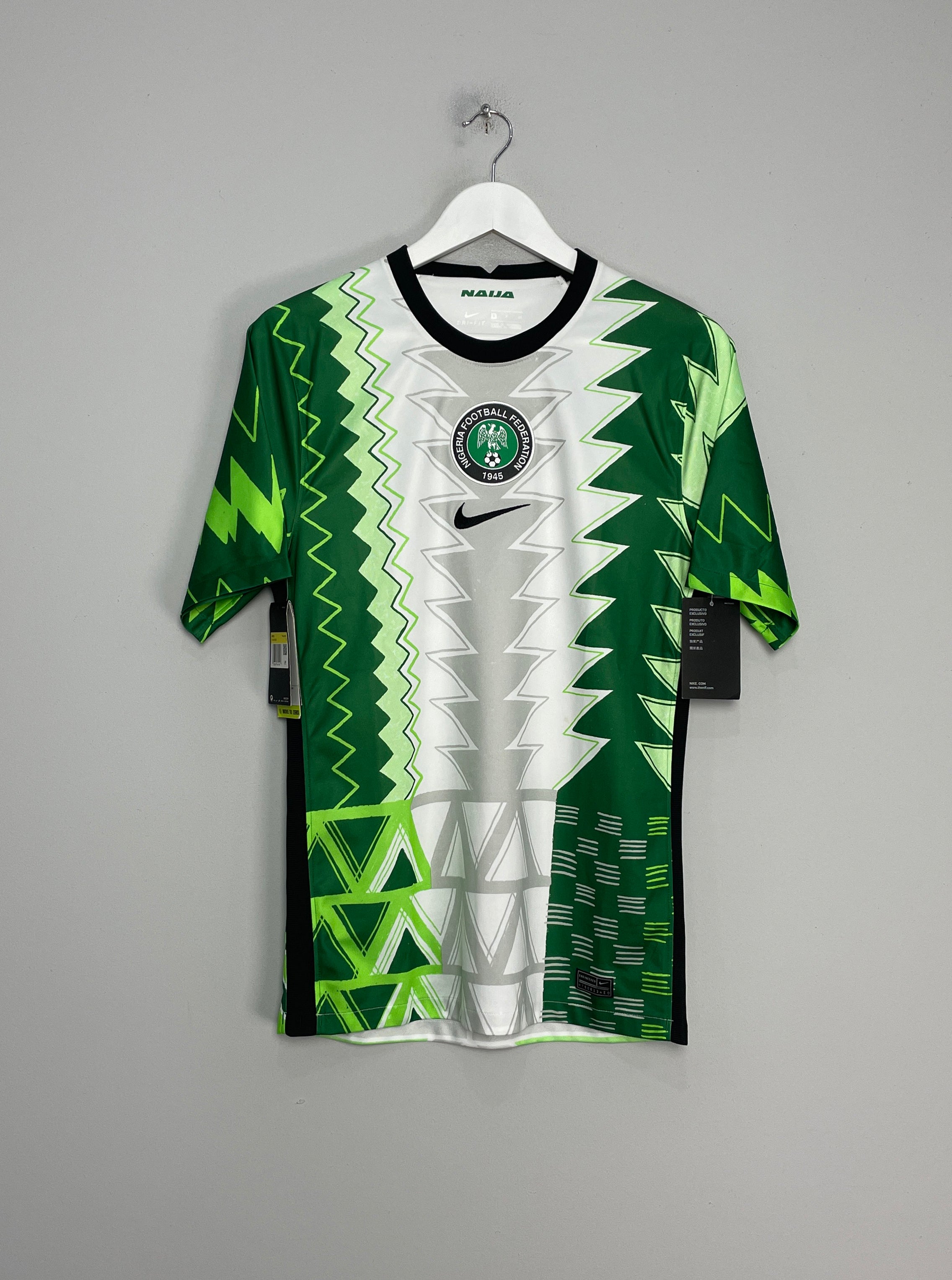 Shop 2020/21 NIGERIA *BNWT* HOME SHIRT (S) NIKE, classic football shirts, vintage football shirts & retro soccer jerseys at Cult Kits