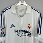 Shop 2001/02 REAL MADRID ZIDANE #5 HOME SHIRT (L) ADIDAS, classic football shirts, vintage football shirts & retro soccer jerseys at Cult Kits