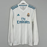 Shop 2017/18 REAL MADRID RONALDO #7 L/S HOME SHIRT (M) ADIDAS, classic football shirts, vintage football shirts & retro soccer jerseys at Cult Kits