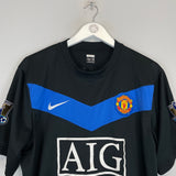 2009/10 MANCHESTER UNITED ANDERSON #8 *MATCH ISSUE* AWAY SHIRT (XL) NIKE