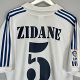 Shop 2001/02 REAL MADRID ZIDANE #5 HOME SHIRT (L) ADIDAS, classic football shirts, vintage football shirts & retro soccer jerseys at Cult Kits