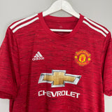 2020/21 MANCHESTER UNITED B.FERNANDES #18 HOME SHIRT (XL) ADIDAS