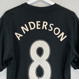 2009/10 MANCHESTER UNITED ANDERSON #8 *MATCH ISSUE* AWAY SHIRT (XL) NIKE
