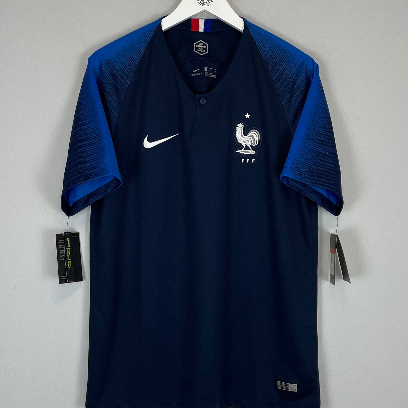 Shop 2018/19 FRANCE *BNWT* HOME SHIRT (L) NIKE, classic football shirts, vintage football shirts & retro soccer jerseys at Cult Kits