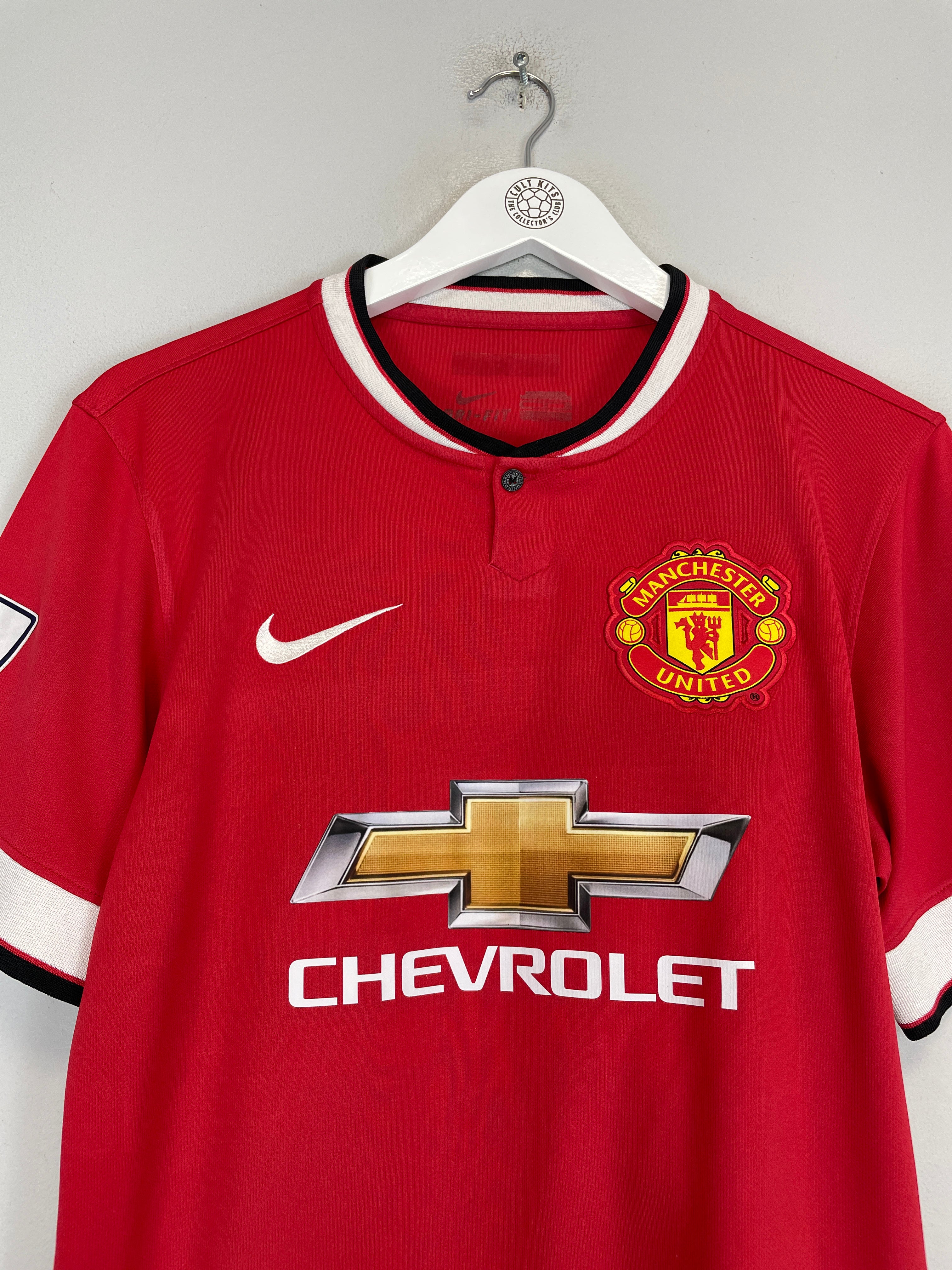 Shop 2014/15 MANCHESTER UNITED V.PERSIE #20 HOME SHIRT (L) NIKE, classic football shirts, vintage football shirts & retro soccer jerseys at Cult Kits