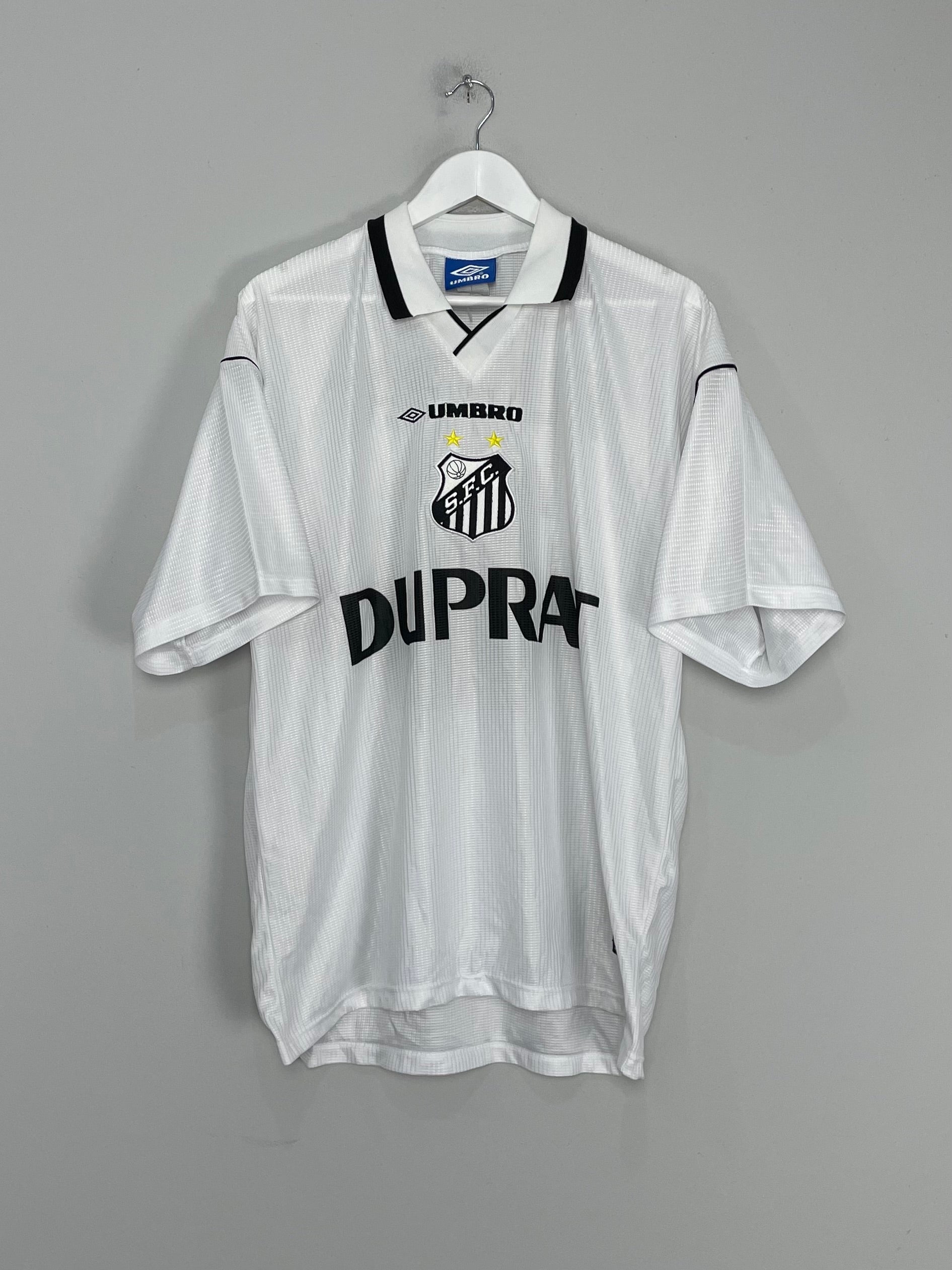 Shop 1999 SANTOS #10 HOME SHIRT (L) UMBRO, classic football shirts, vintage football shirts & retro soccer jerseys at Cult Kits