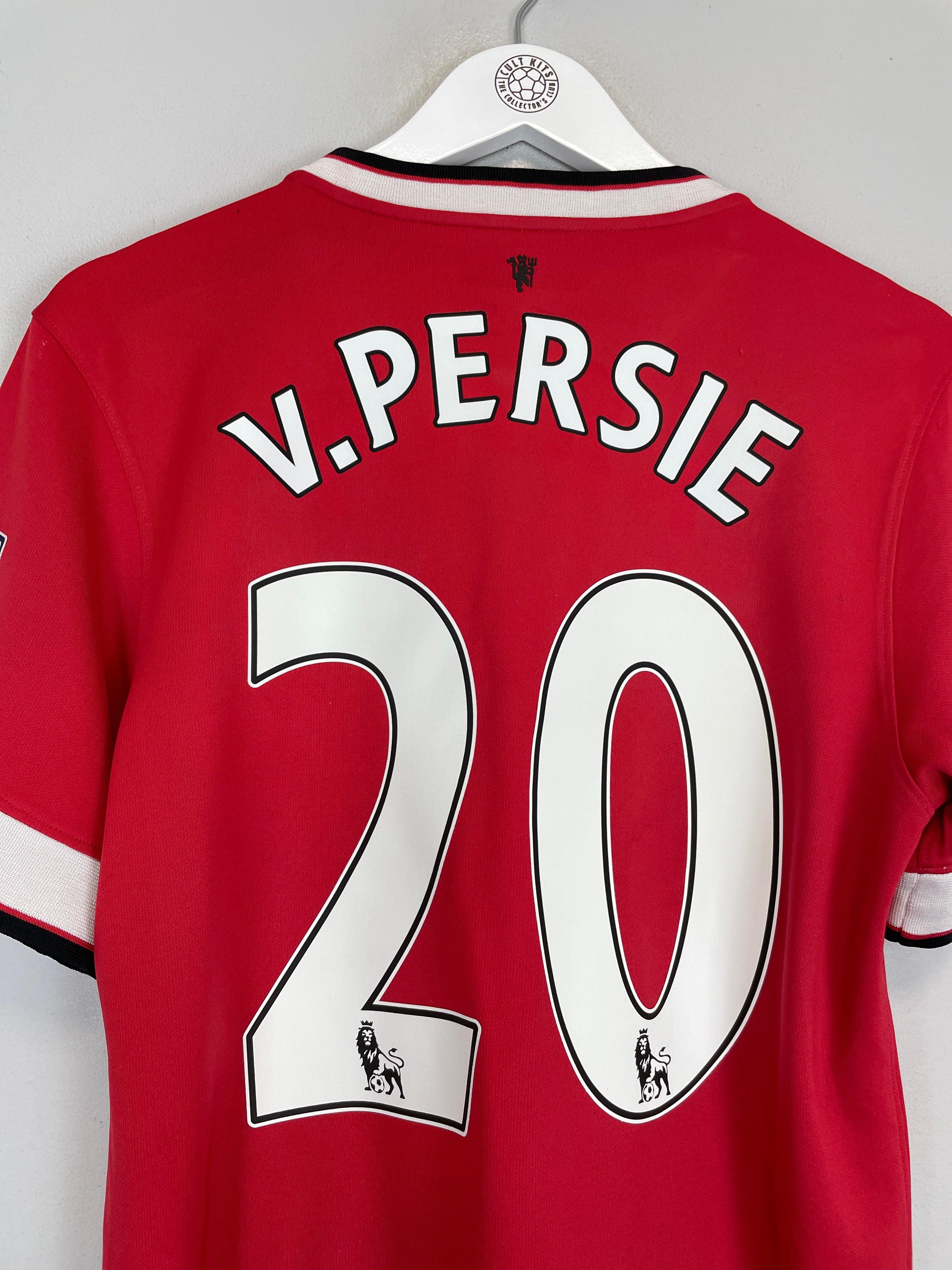 Shop 2014/15 MANCHESTER UNITED V.PERSIE #20 HOME SHIRT (L) NIKE, classic football shirts, vintage football shirts & retro soccer jerseys at Cult Kits
