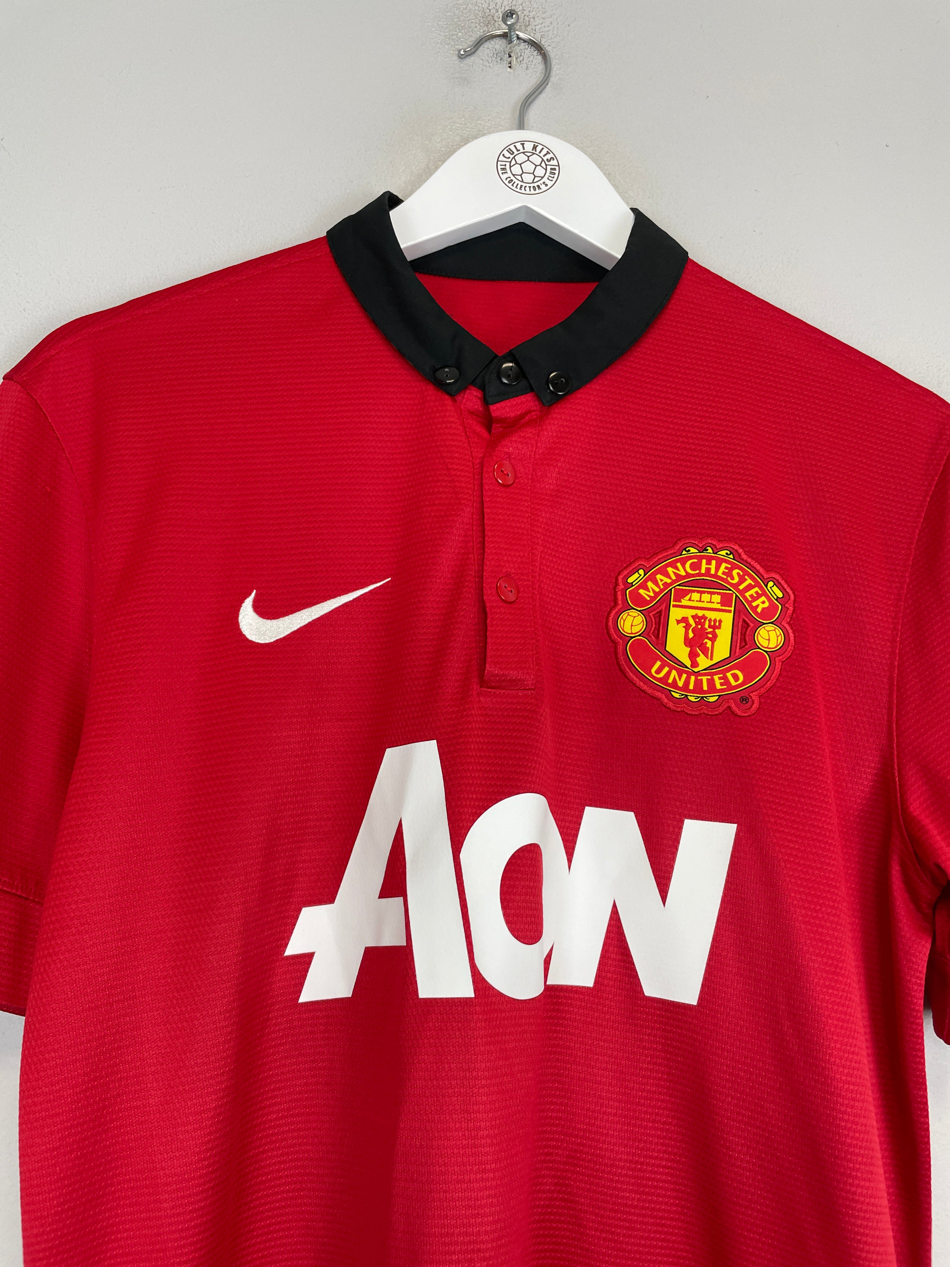 Shop 2013/14 MANCHESTER UNITED ROONEY #10 HOME SHIRT (M) NIKE, classic football shirts, vintage football shirts & retro soccer jerseys at Cult Kits