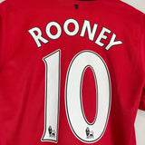 Shop 2013/14 MANCHESTER UNITED ROONEY #10 HOME SHIRT (M) NIKE, classic football shirts, vintage football shirts & retro soccer jerseys at Cult Kits