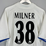 Shop 2002/03 LEEDS UNITED MILNER #38 HOME SHIRT (L) NIKE, classic football shirts, vintage football shirts & retro soccer jerseys at Cult Kits