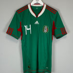 Shop 2010 MEXICO J.HERNANDEZ #14 HOME SHIRT (S) ADIDAS, classic football shirts, vintage football shirts & retro soccer jerseys at Cult Kits