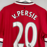 Shop 2014/15 MANCHESTER UNITED V.PERSIE #20 HOME SHIRT (L) NIKE, classic football shirts, vintage football shirts & retro soccer jerseys at Cult Kits