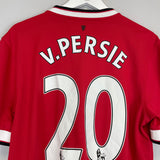 Shop 2014/15 MANCHESTER UNITED V.PERSIE #20 HOME SHIRT (L) NIKE, classic football shirts, vintage football shirts & retro soccer jerseys at Cult Kits