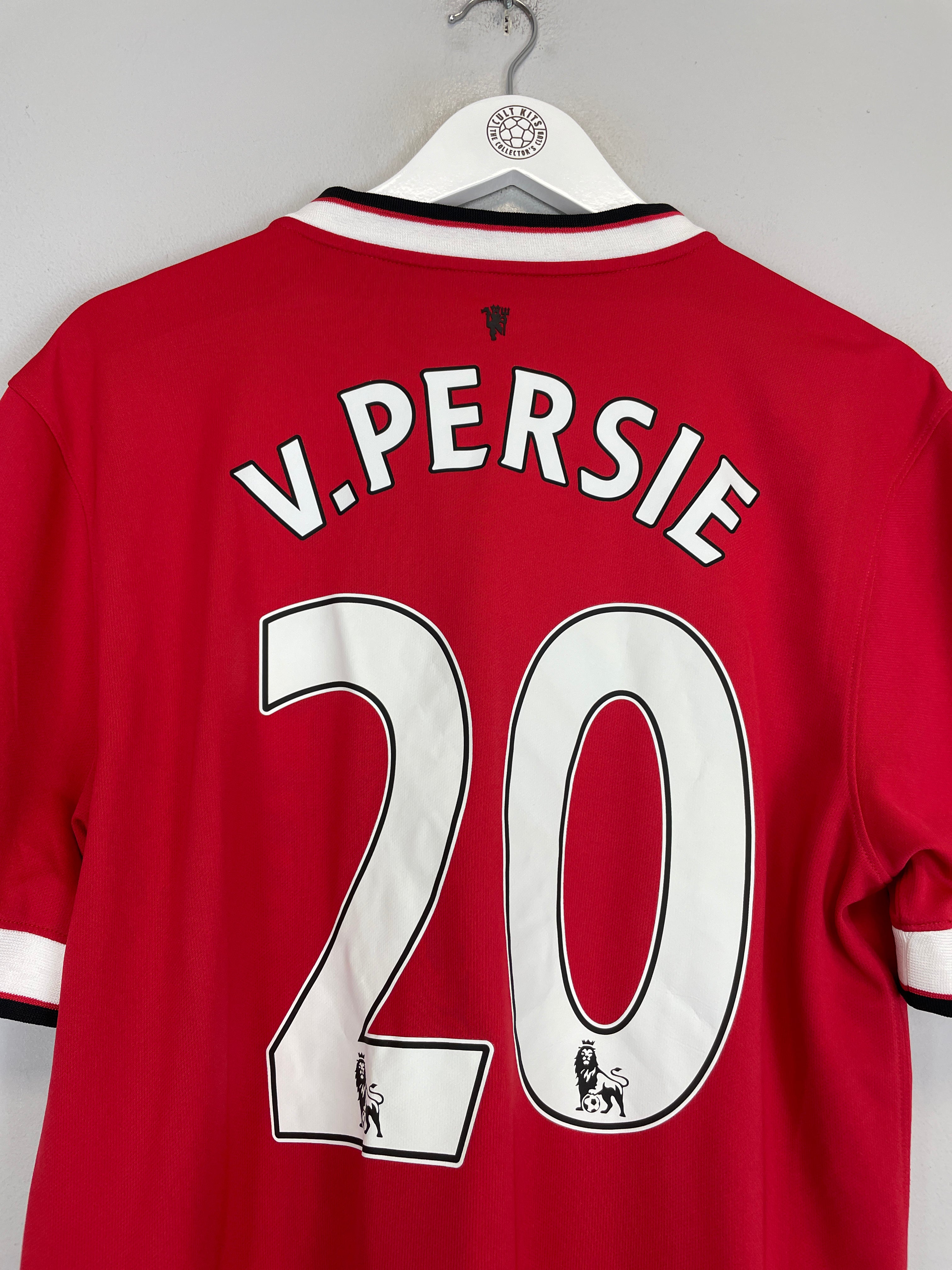 Shop 2014/15 MANCHESTER UNITED V.PERSIE #20 HOME SHIRT (L) NIKE, classic football shirts, vintage football shirts & retro soccer jerseys at Cult Kits