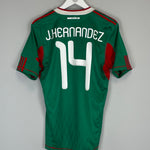 Shop 2010 MEXICO J.HERNANDEZ #14 HOME SHIRT (S) ADIDAS, classic football shirts, vintage football shirts & retro soccer jerseys at Cult Kits