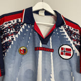 Shop 1997/98 NORWAY AWAY SHIRT (M) UMBRO, classic football shirts, vintage football shirts & retro soccer jerseys at Cult Kits