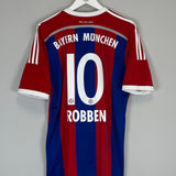 Shop 2014/15 BAYERN MUNICH ROBBEN #10 HOME SHIRT (L) ADIDAS, classic football shirts, vintage football shirts & retro soccer jerseys at Cult Kits