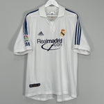 Shop 2001 REAL MADRID ZIDANE #5 HOME SHIRT (L) ADIDAS, classic football shirts, vintage football shirts & retro soccer jerseys at Cult Kits