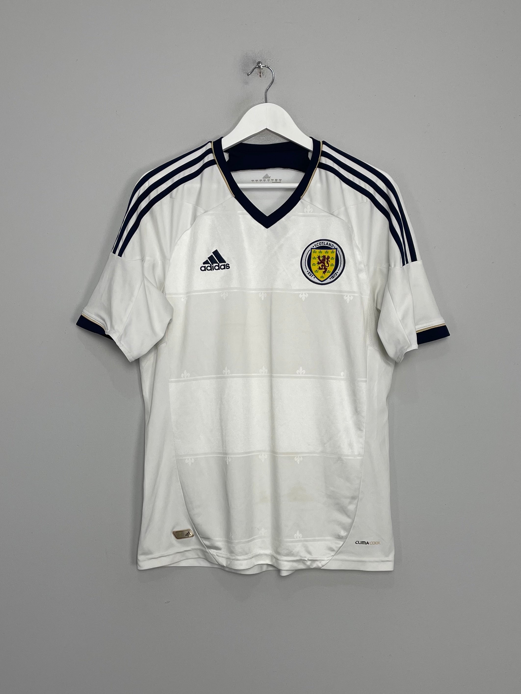 Shop 2012/14 SCOTLAND AWAY SHIRT (L) ADIDAS, classic football shirts, vintage football shirts & retro soccer jerseys at Cult Kits