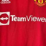 Shop 2021/22 MANCHESTER UNITED HOME SHIRT (M) ADIDAS, classic football shirts, vintage football shirts & retro soccer jerseys at Cult Kits