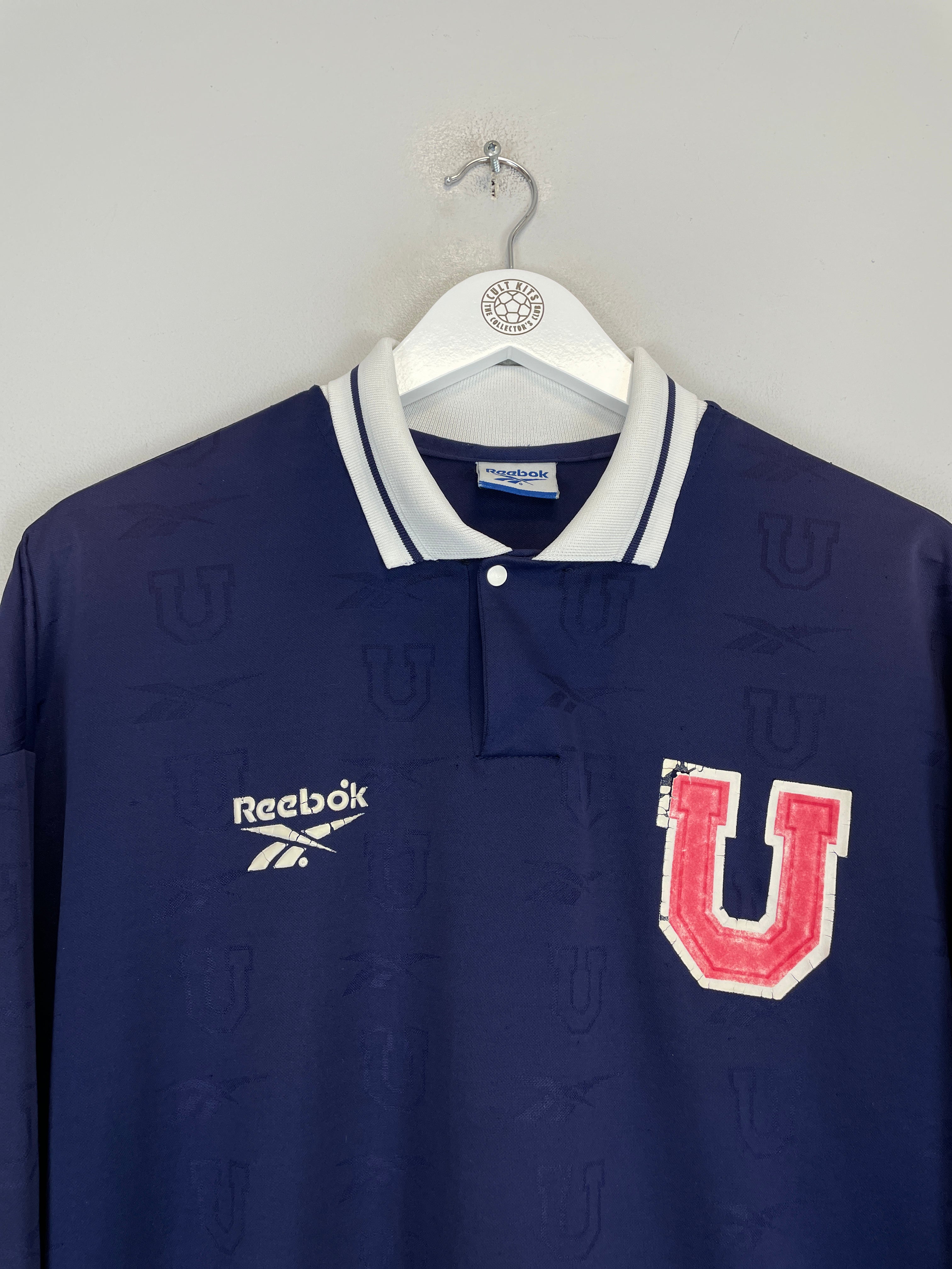 Shop 1998/99 UNIVERSIDAD DE CHILE L/S HOME SHIRT (L) REEBOK, classic football shirts, vintage football shirts & retro soccer jerseys at Cult Kits