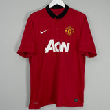 Shop 2013/14 MANCHESTER UNITED ROONEY #10 HOME SHIRT (XL) NIKE, classic football shirts, vintage football shirts & retro soccer jerseys at Cult Kits