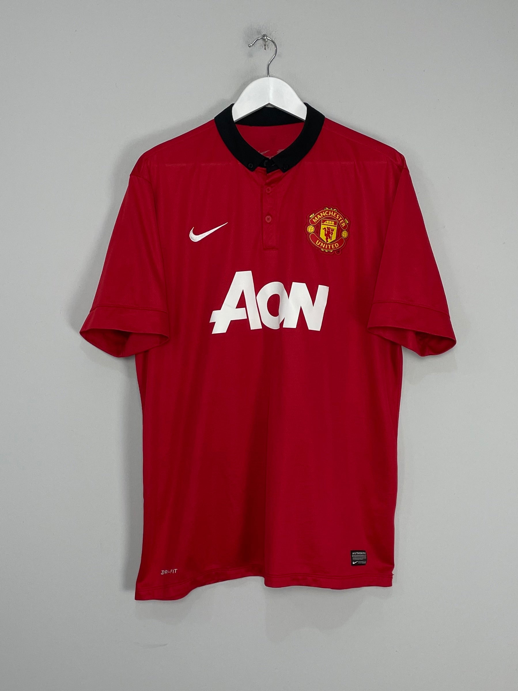 Shop 2013/14 MANCHESTER UNITED ROONEY #10 HOME SHIRT (XL) NIKE, classic football shirts, vintage football shirts & retro soccer jerseys at Cult Kits
