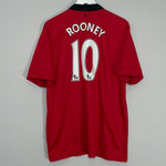 Shop 2013/14 MANCHESTER UNITED ROONEY #10 HOME SHIRT (XL) NIKE, classic football shirts, vintage football shirts & retro soccer jerseys at Cult Kits