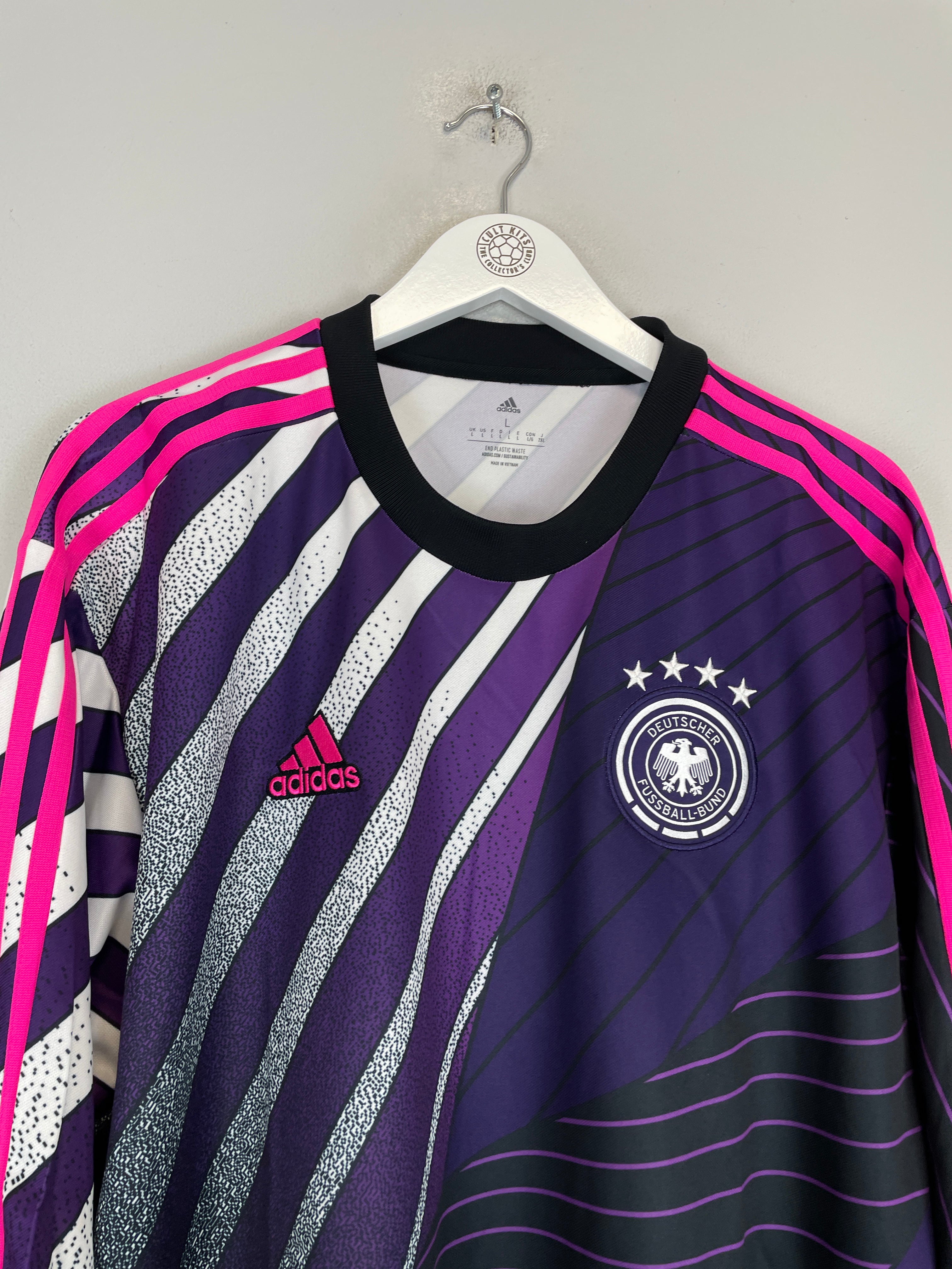 Shop 2022 GERMANY *BNWT* ADIDAS ICONS GK SHIRT (L) ADIDAS, classic football shirts, vintage football shirts & retro soccer jerseys at Cult Kits