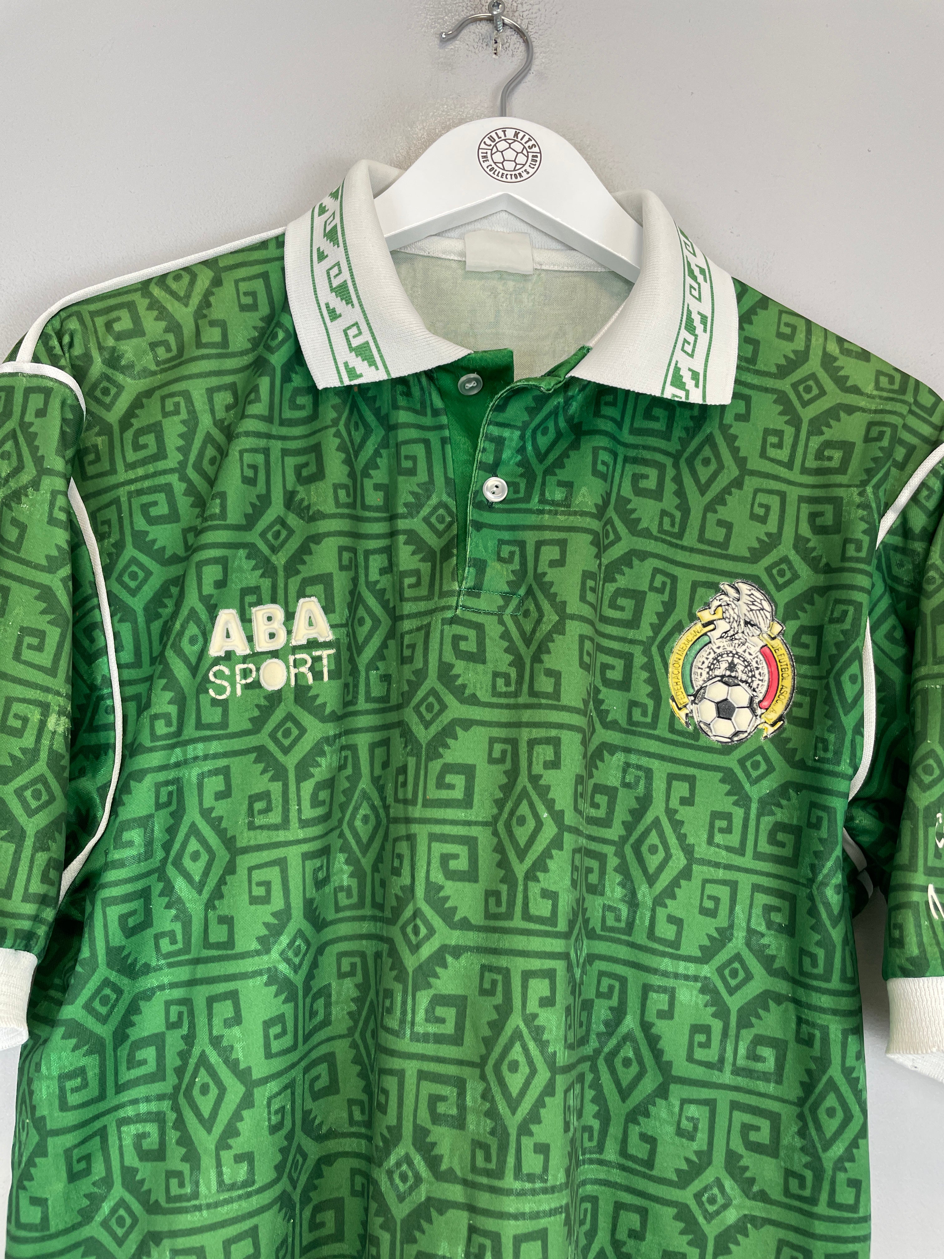 Shop 1995 MEXICO HOME SHIRT (S) ABA SPORT, classic football shirts, vintage football shirts & retro soccer jerseys at Cult Kits