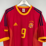 Shop 2002/04 SPAIN MORIENTES #9 HOME SHIRT (XL) ADIDAS, classic football shirts, vintage football shirts & retro soccer jerseys at Cult Kits