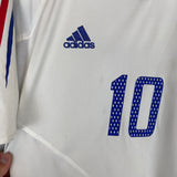 Shop 2004/06 FRANCE ZIDANE #10 AWAY SHIRT (L) ADIDAS, classic football shirts, vintage football shirts & retro soccer jerseys at Cult Kits