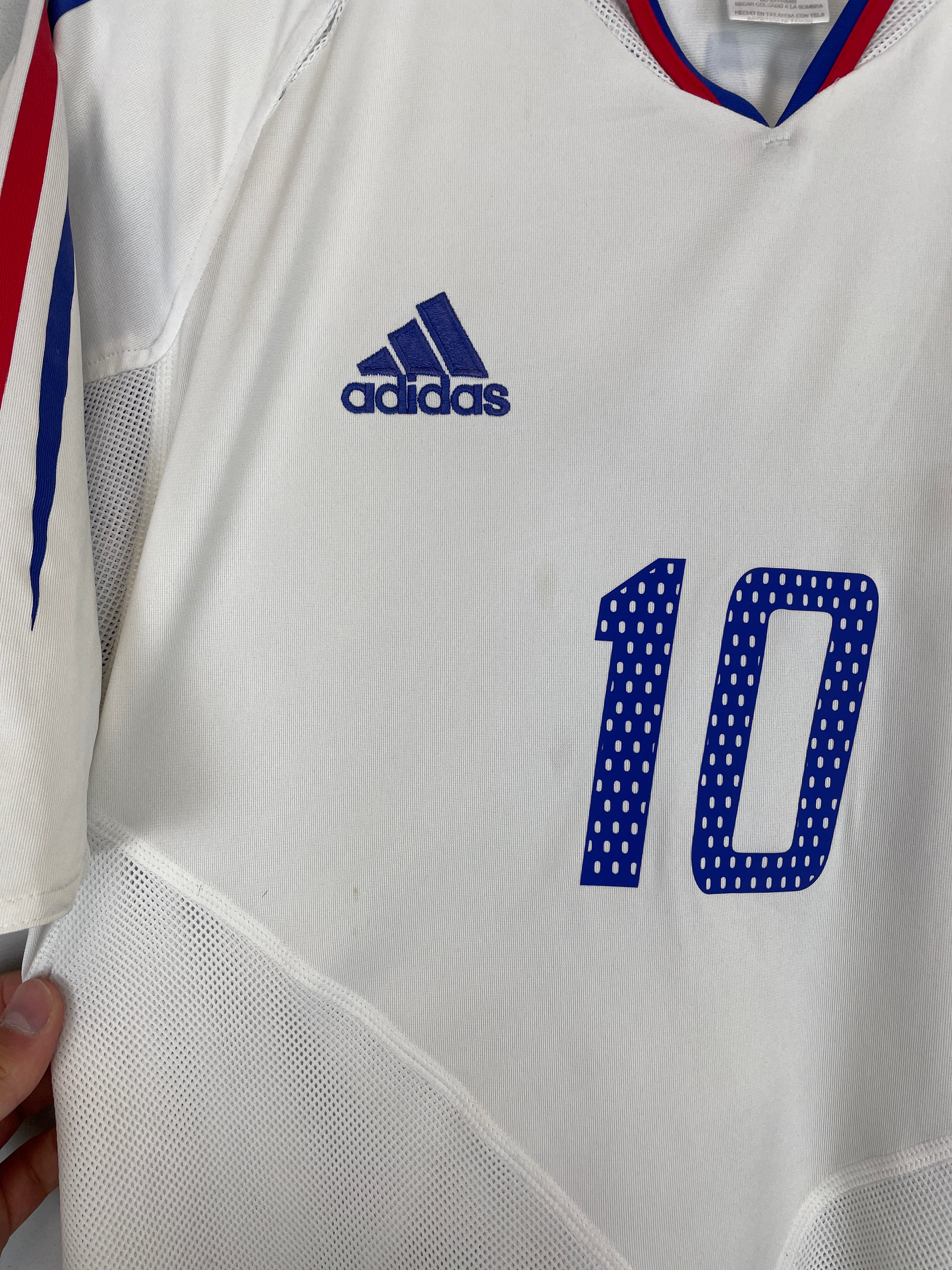 Shop 2004/06 FRANCE ZIDANE #10 AWAY SHIRT (L) ADIDAS, classic football shirts, vintage football shirts & retro soccer jerseys at Cult Kits