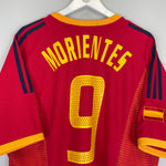 Shop 2002/04 SPAIN MORIENTES #9 HOME SHIRT (XL) ADIDAS, classic football shirts, vintage football shirts & retro soccer jerseys at Cult Kits
