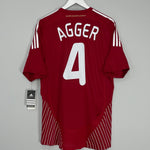 2010 DENMARK AGGER #5 *PLAYER ISSUE* BNWT HOME SHIRT (XL) ADIDAS