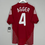 2010 DENMARK AGGER #5 *PLAYER ISSUE* BNWT HOME SHIRT (XL) ADIDAS