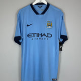 Shop 2015/16 MANCHESTER CITY KUN AGUERO #16 *BNWT* HOME SHIRT (XL) NIKE, classic football shirts, vintage football shirts & retro soccer jerseys at Cult Kits