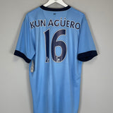 Shop 2015/16 MANCHESTER CITY KUN AGUERO #16 *BNWT* HOME SHIRT (XL) NIKE, classic football shirts, vintage football shirts & retro soccer jerseys at Cult Kits