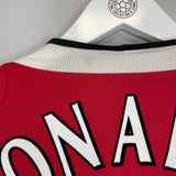 Shop 2004/05 MANCHESTER UNITED RONALDO #7 HOME SHIRT (S) NIKE, classic football shirts, vintage football shirts & retro soccer jerseys at Cult Kits