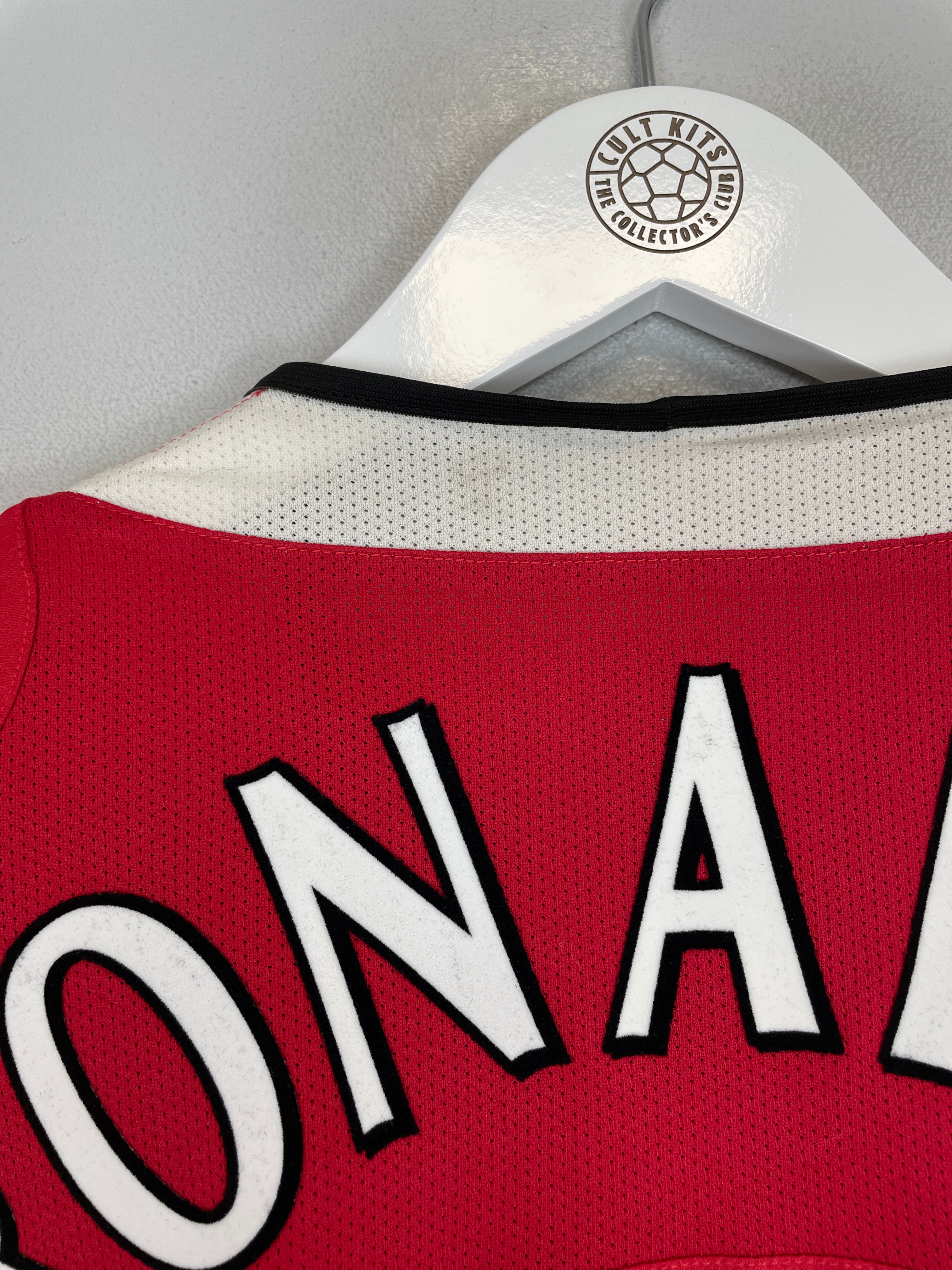 Shop 2004/05 MANCHESTER UNITED RONALDO #7 HOME SHIRT (S) NIKE, classic football shirts, vintage football shirts & retro soccer jerseys at Cult Kits