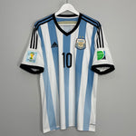 Shop 2013/15 ARGENTINA MESSI #10 HOME SHIRT (XL) ADIDAS, classic football shirts, vintage football shirts & retro soccer jerseys at Cult Kits