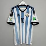 Shop 2013/15 ARGENTINA MESSI #10 HOME SHIRT (XL) ADIDAS, classic football shirts, vintage football shirts & retro soccer jerseys at Cult Kits