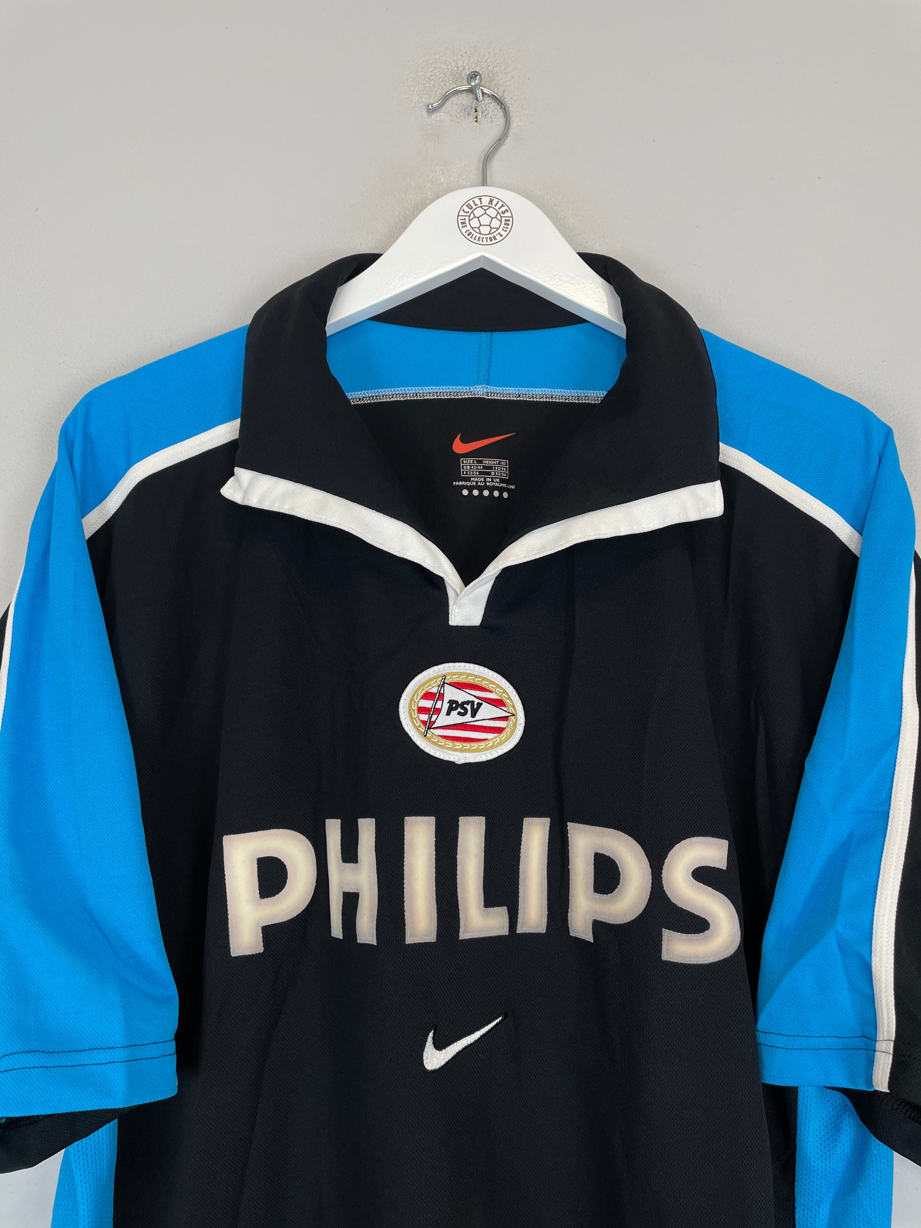 Shop 1999/01 PSV NILIS #10 *BNWT* AWAY SHIRT (L) NIKE, classic football shirts, vintage football shirts & retro soccer jerseys at Cult Kits